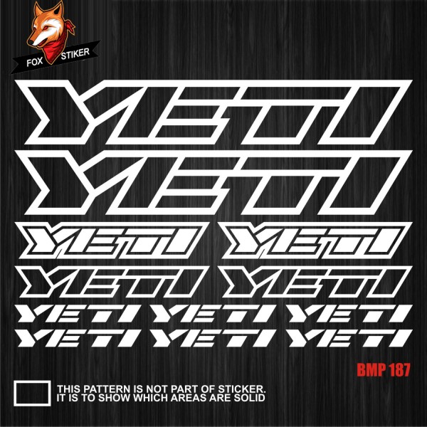 Bicycle Frame Decal Stickers   YETI-01